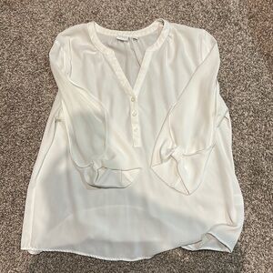 White New York and company blouse , 3 quarter sleeve